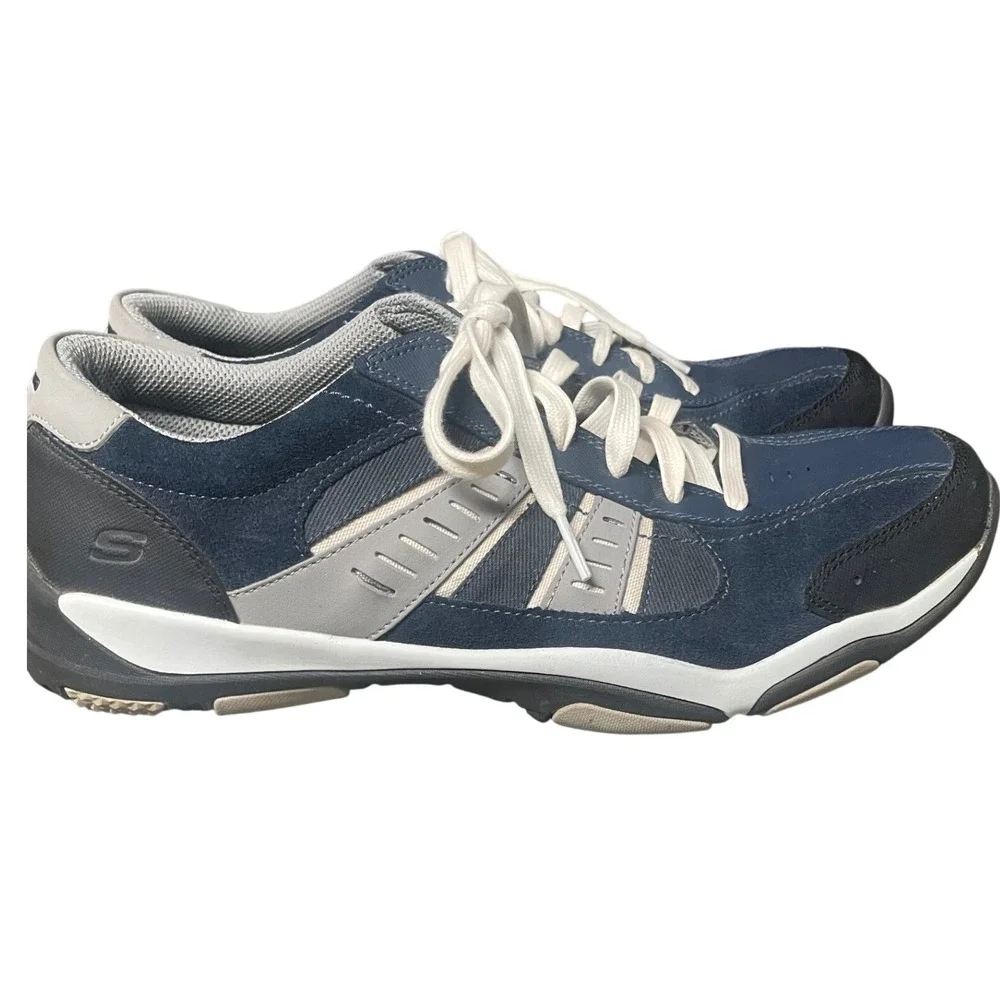 Skechers Navy Gray Larson Sotes Men's 12